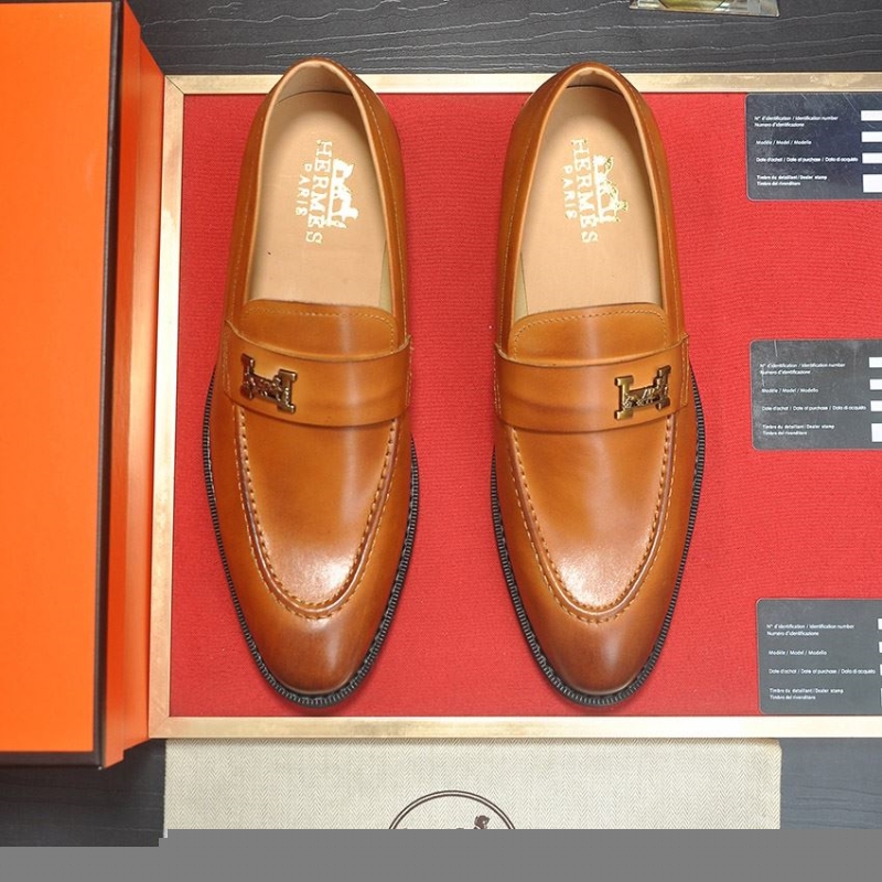 H**mes leather shoes
